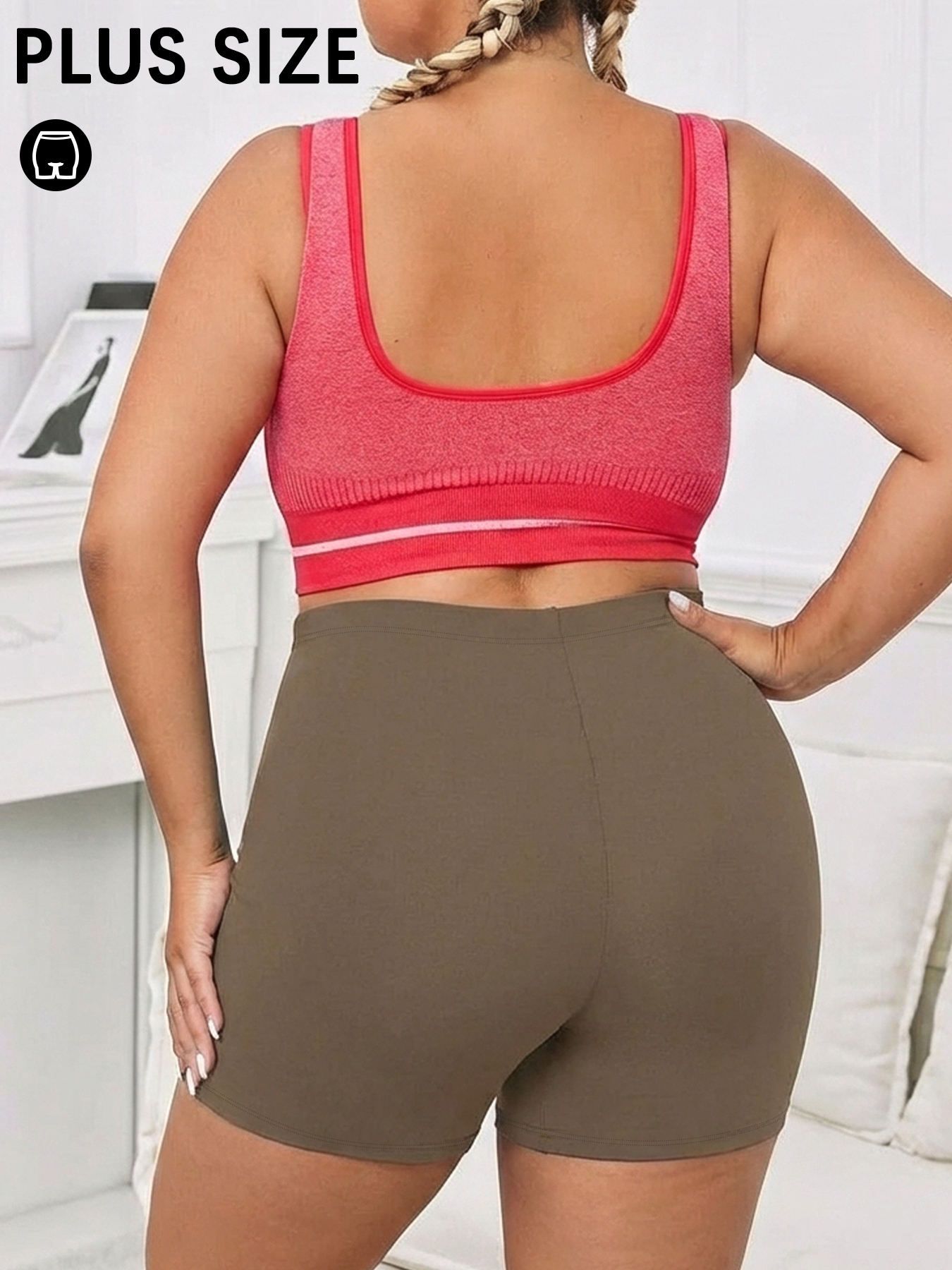Crossfit Yoga - Plus Size Women's High Elastic Biker