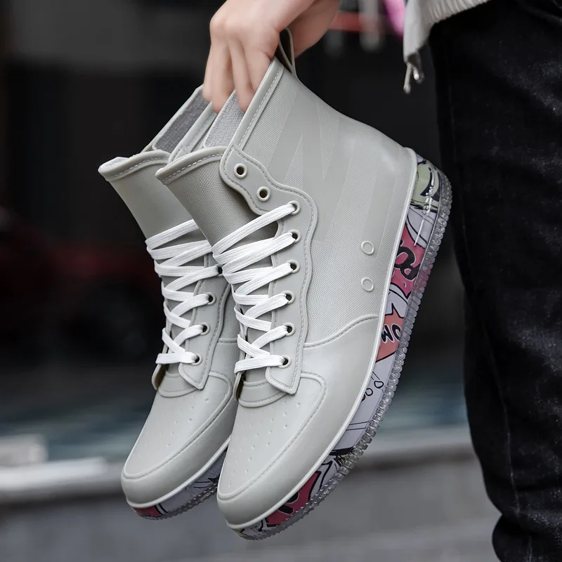 Men Rain Boots Fashion Trendy  – обзор и цена Crossfit Male
