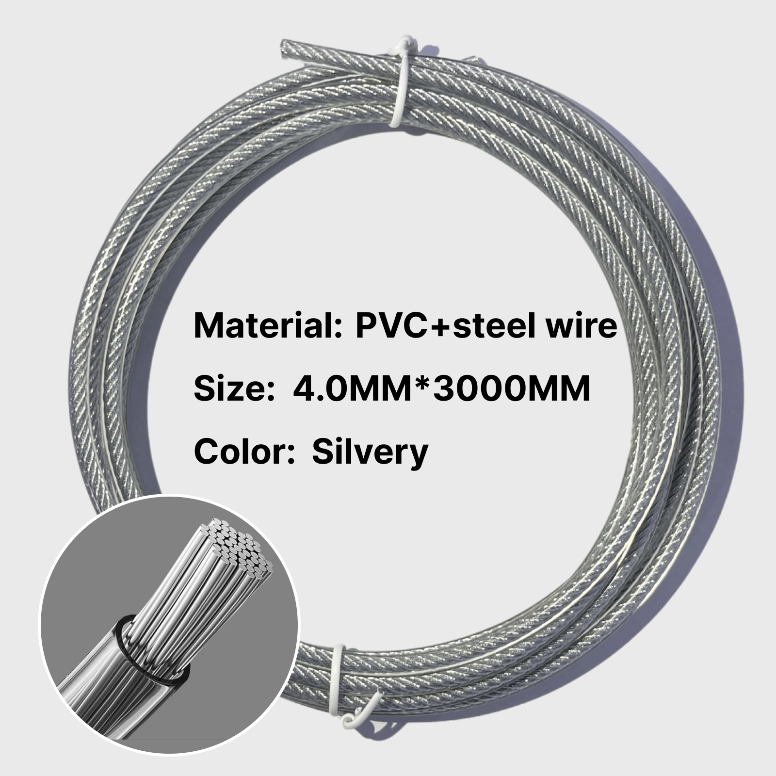High-strength black PVC-coated – обзор и цена Skipping Rope Pvc