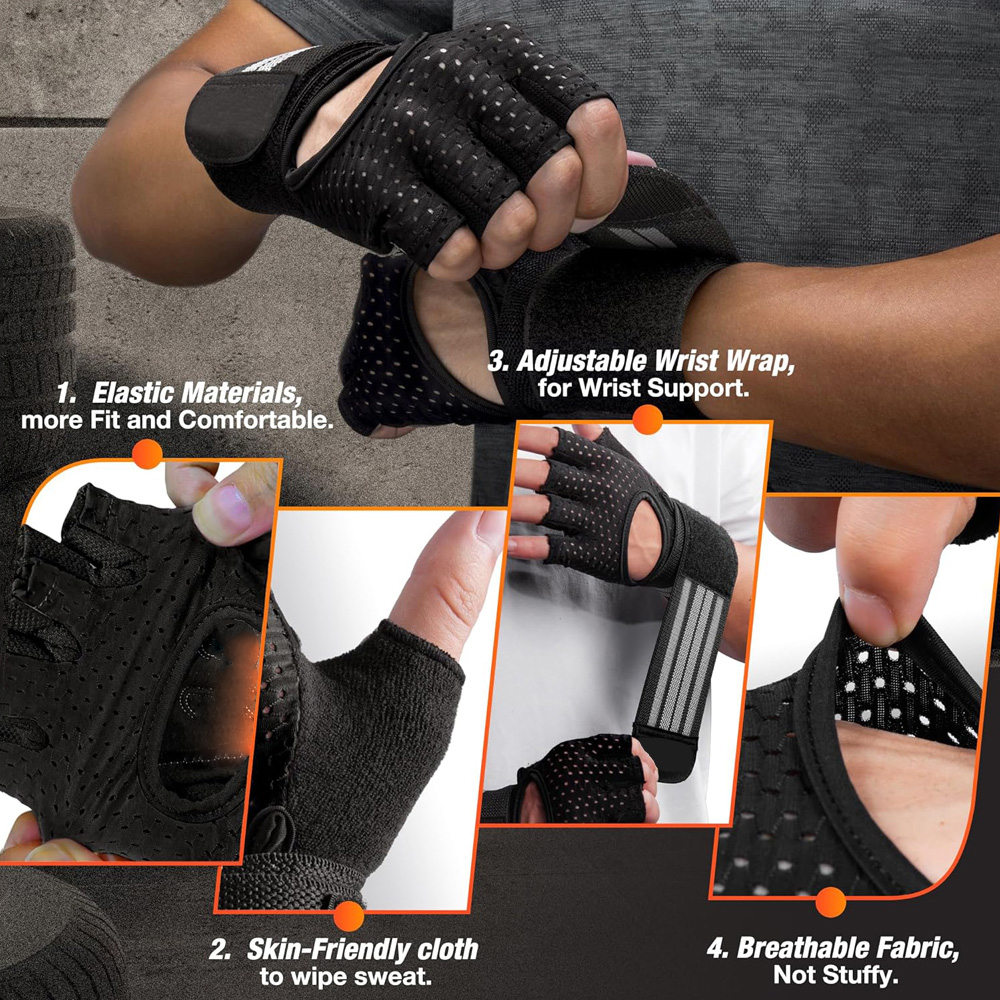 Fitness Gloves with Wrist Supp – обзор и цена Crossfit Gear Men