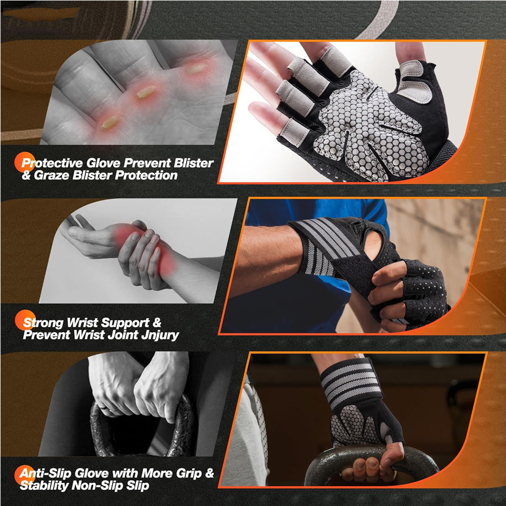 Fitness Gloves with Wrist Supp – обзор и цена Crossfit Gear Men