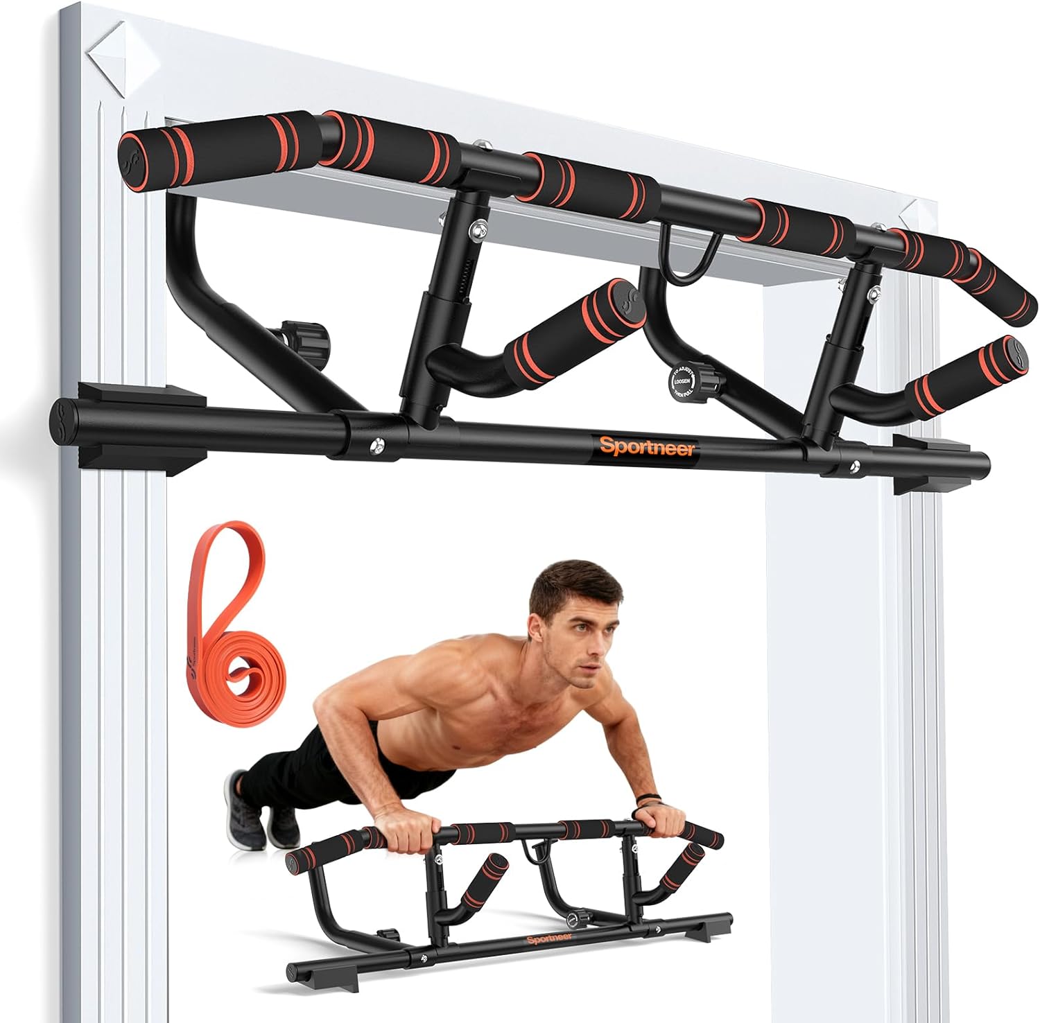 Door Pull Up Bar for Doorway w – обзор и цена Pull Up Bar Grip