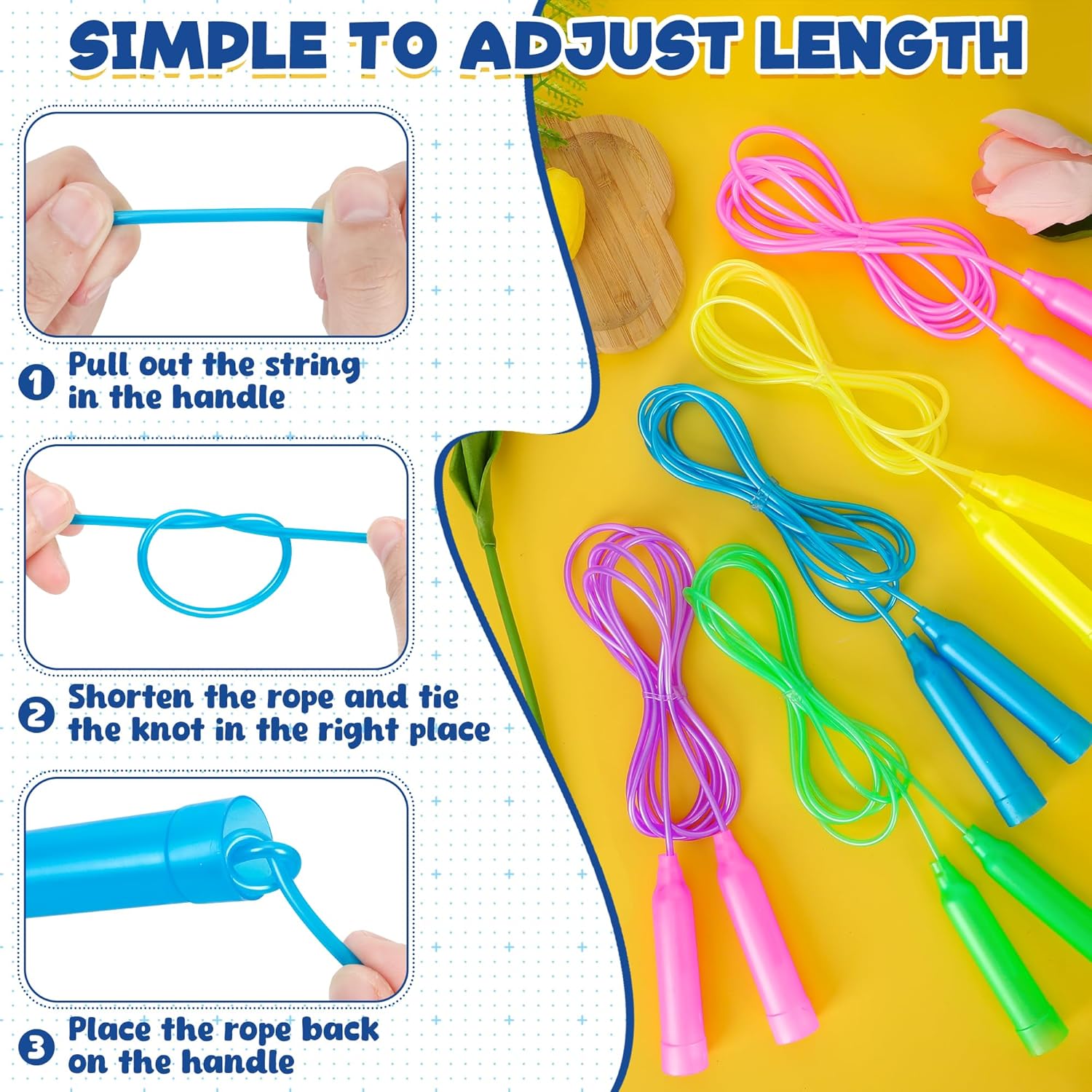 Colorful Adjustable Jump Ropes – обзор и цена Skipping Rope Pvc