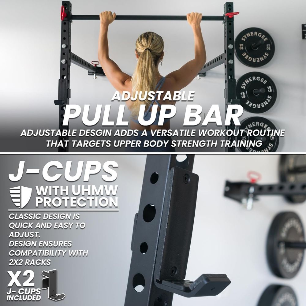Adjustable Squat Rack with J-C – обзор и цена Pull Up Bar Grip